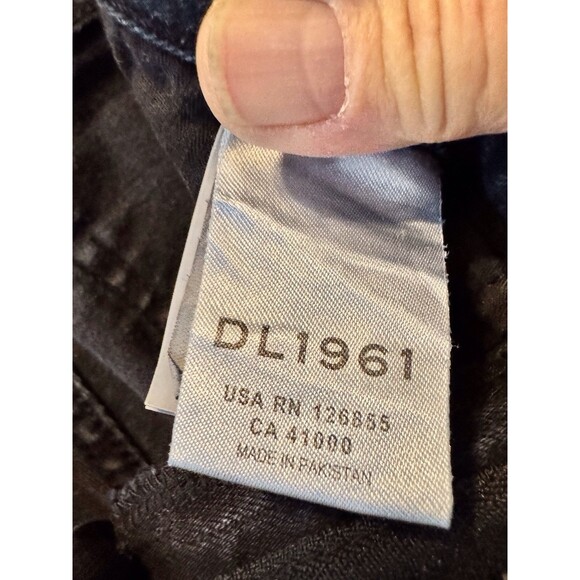 DL 1961 Kids Girl's Chloe Skinny Stretch Jeans Pants Size 12 GREY CHROME - Picture 7 of 13